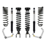 ICON Stage 2 suspension system with 2.5 coilovers, billet aluminum upper control arms, and rear shocks for Ram 1500.