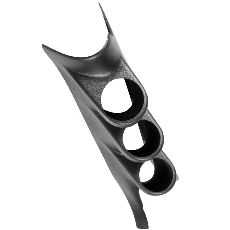 AutoMeter 12123 triple A-pillar gauge mount pod for 52mm gauges for 2003-2004 Ford Mustang.