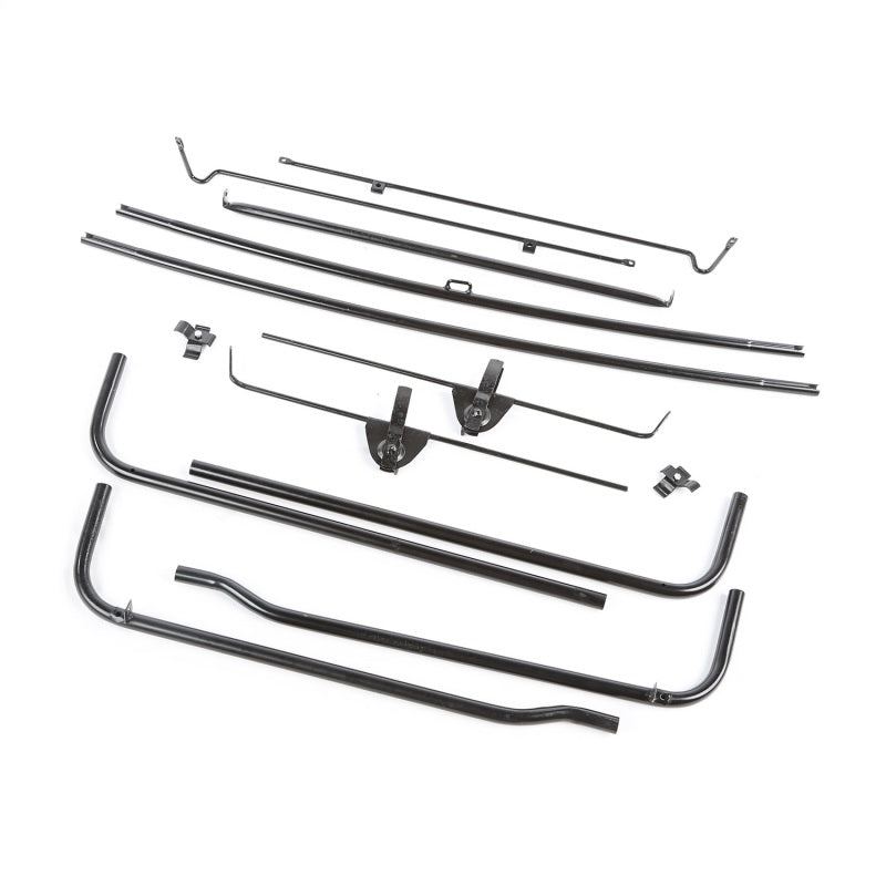 Omix steel tube top bow assembly set with hardware for 1946-1949 Jeep Willys CJ-2