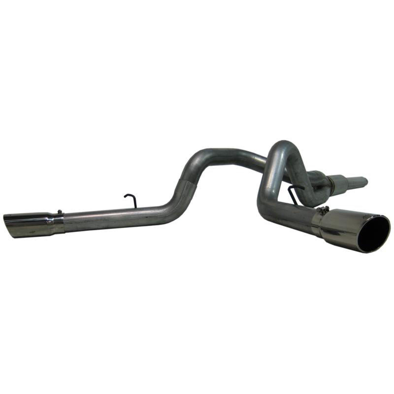 MBRP Armor Lite 4-inch aluminized steel cat-back exhaust system with dual side-exit stainless steel tips.