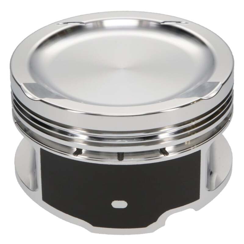 Set of four JE Pistons forged aluminum pistons with wrist pins and rings for VW 2.0 TSI engines.