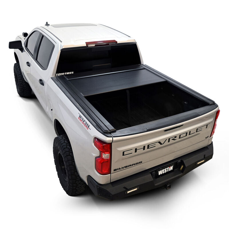Westin Manual Retractable Tonneau Cover - Black for Select 2019-2026 Chevrolet/GMC Silverado/Sierra 1500 (5ft 8in Bed)