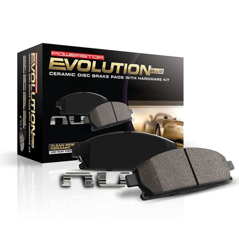Power Stop Z17 Evolution Plus ceramic front brake pads and stainless steel hardware for 2021-2024 Nissan Rogue