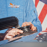 SeaSucker SM6110 vacuum cup light bar mounting brackets with black housings and stainless steel hardware.