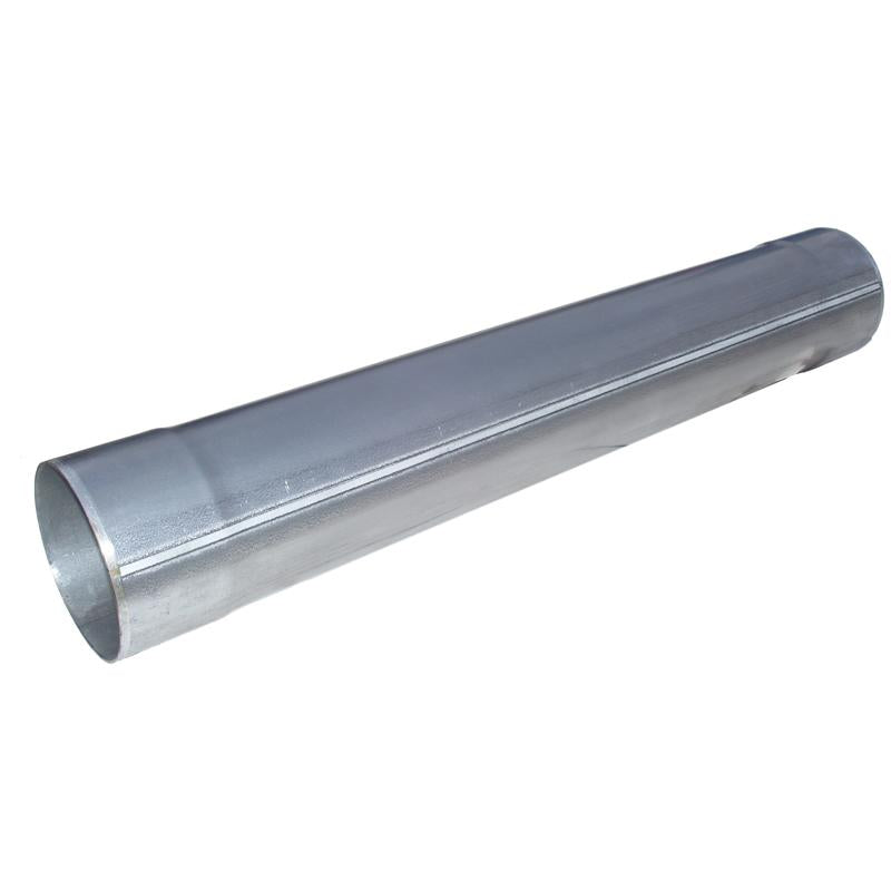 MBRP 5-inch aluminized steel muffler delete pipe featuring a 31-inch length and flared inlet and outlet ends.