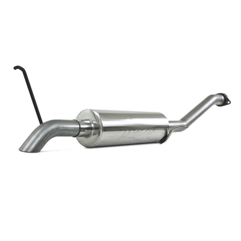 MBRP Armor Lite aluminized steel cat-back exhaust system with a before-axle turn down exit for Colorado and Canyon.