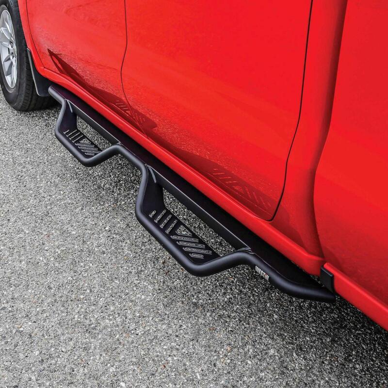 Westin Outlaw Drop Nerf Step Bars - Textured Black - Fits Select 2014-2019 Chevy/GMC Silverado/Sierra 1500-3500 (Double Cab)