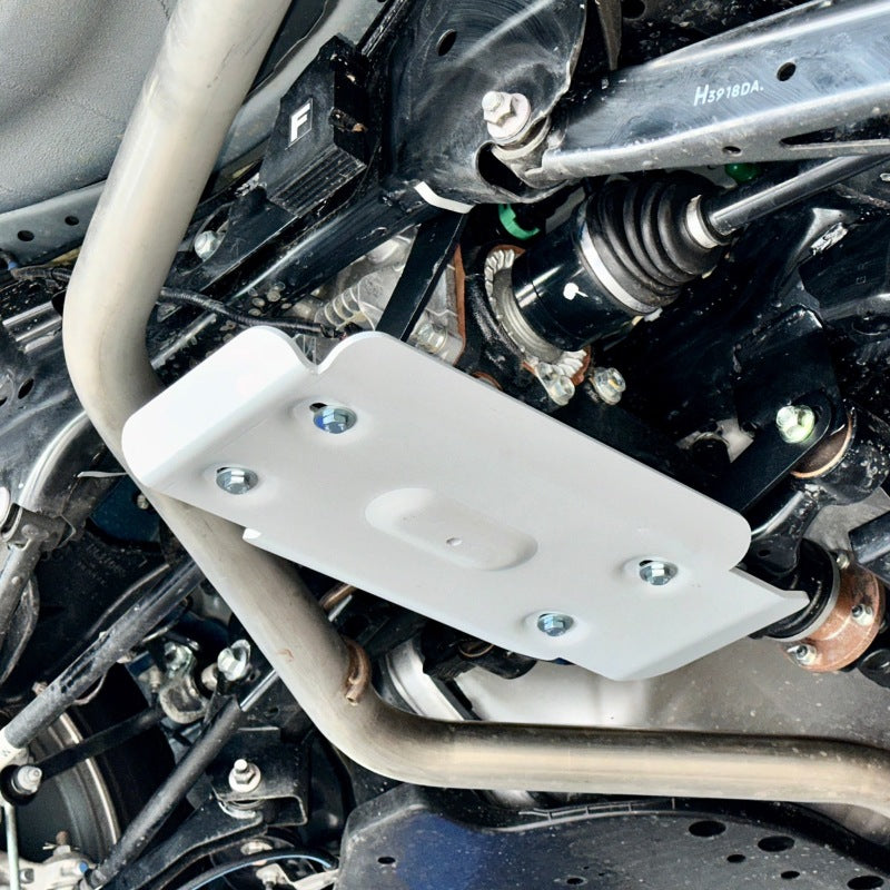 Deep-stamped 1/4-inch aluminum differential skid plate for 2018-2025 Subaru Crosstrek, Forester, and Outback.