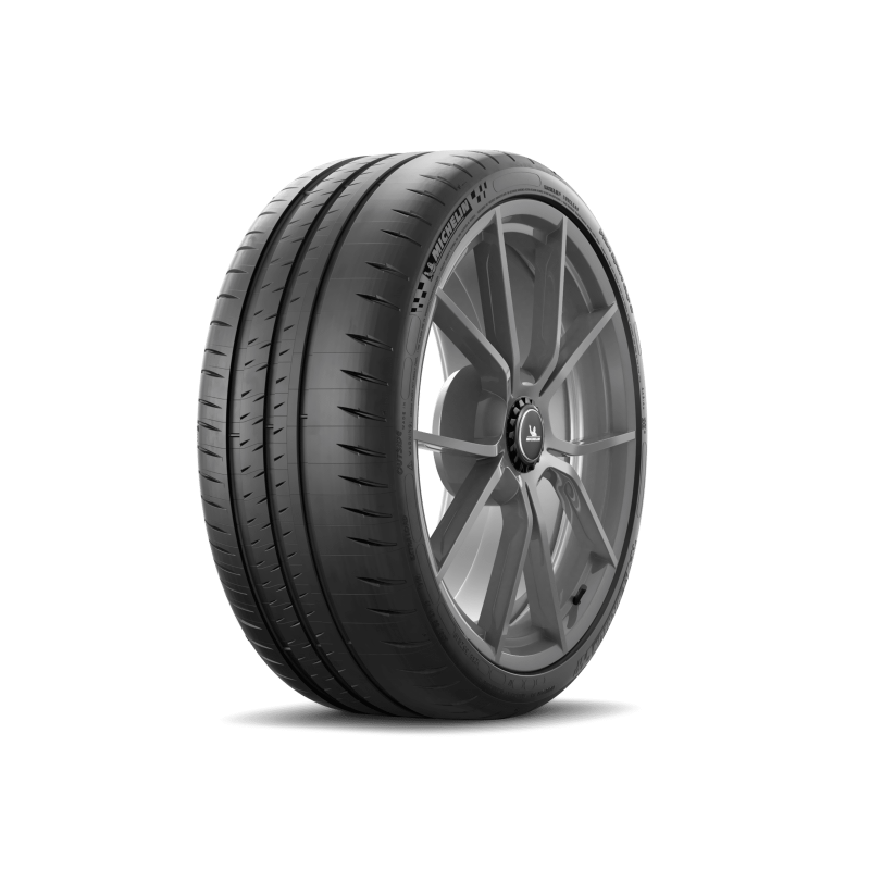 Michelin Pilot Sport Cup 2 tire 295/35ZR19 showing asymmetric tread pattern and sidewall branding