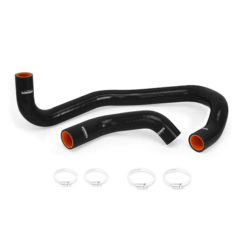 Mishimoto black 5-layer silicone upper and lower radiator hoses for 2005-2010 Chrysler and Dodge 5.7L V8 engines.