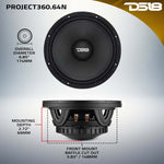 DS18 High-Sensitivity Mid-High Loudspeaker with Rotating Recone (6.5", 100.5dB, 4-Ohm, 100Hz-17kHz)