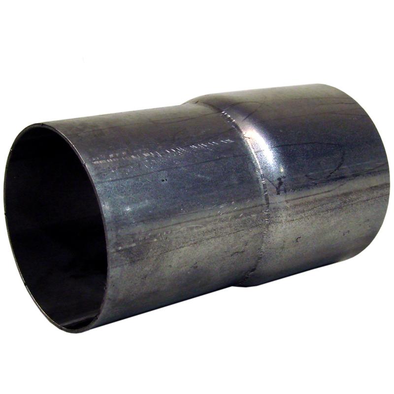 MBRP universal aluminized steel exhaust adapter showing 3.5-inch ID to 4-inch OD transition
