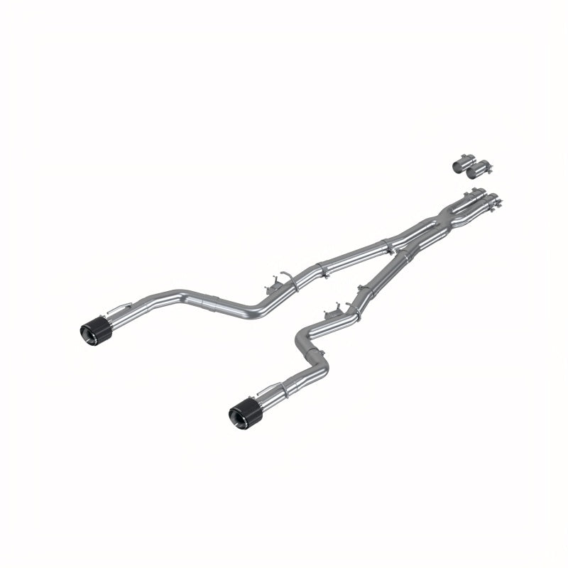 MBRP Armor Pro Series 3-inch T304 stainless steel cat-back exhaust with dual carbon fiber tips for Dodge Charger