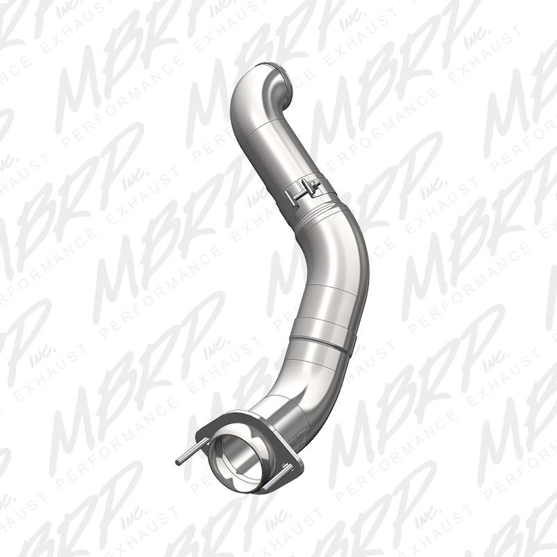 MBRP Armor Lite 4-inch aluminized steel turbo down-pipe for 2011-2015 Ford 6.7L Powerstroke diesel engines.