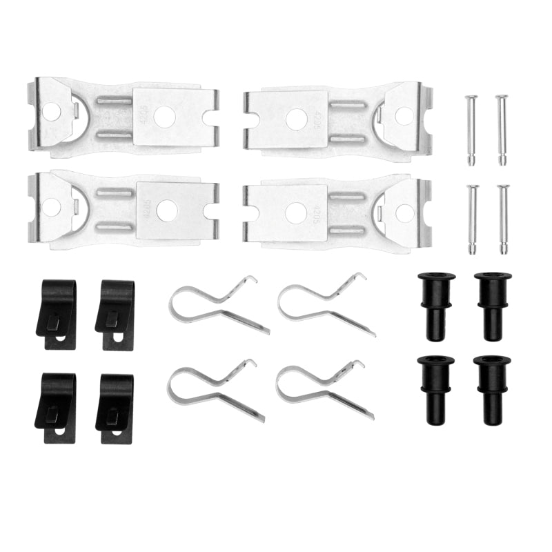 DFC 340-56002 premium front brake hardware kit including clips and springs for select 1968-1972 Ford and Lincoln models.