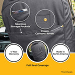 Covercraft 19-25 Ford F250 F350 F450 Carhartt Super Dux SeatSaver Second Row Custom Seat Cvr-Gravel