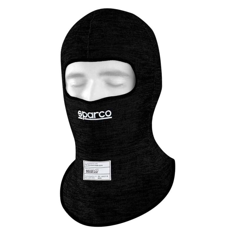 Sparco Shield Pro RW-10 Nomex Fire-Retardant Racing Hood / Balaclava - Black
