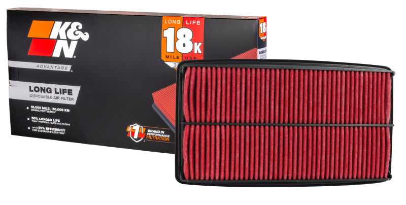 K&N Replacement Air Filter for Honda Odyssey 2005-2010 and Pilot 2009-2010 (3.5L)