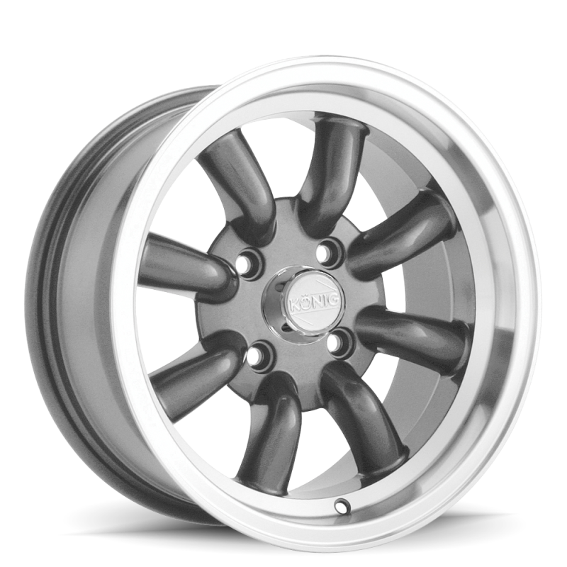 Konig Rewind 15x7 wheel featuring an 8-spoke design and graphite finish.