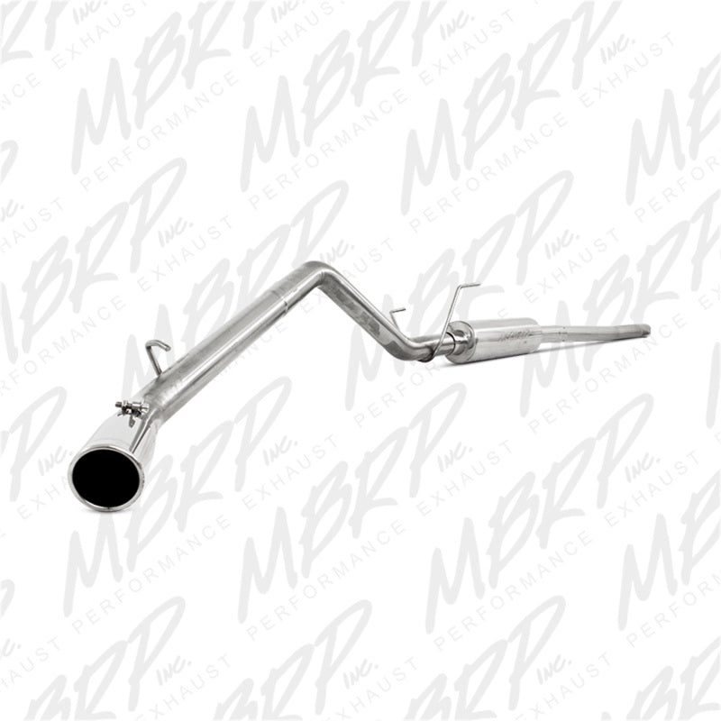 MBRP Armor Plus 3-inch T409 stainless steel cat-back exhaust system with polished tip and mandrel-bent tubing.