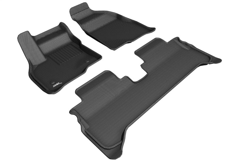 3D MAXpider Kagu Series Black Floor Mats; Full Set for 2017-2023 Chevrolet Bolt EV