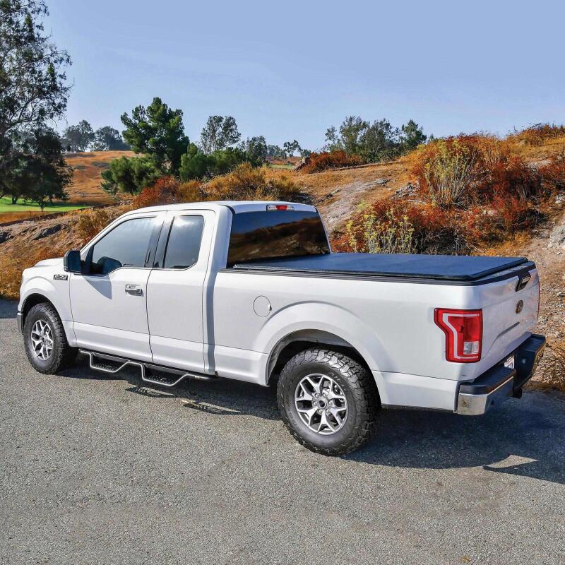 Westin Outlaw Drop Nerf Step Bars - Textured Black - Fits Ford F-150, F-250, and F-350 2015-2026 (SuperCab)