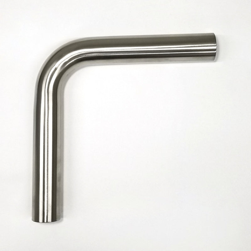 Stainless Bros 1.75 inch diameter 90 degree mandrel bend with 1.5D radius and 6.5 inch legs