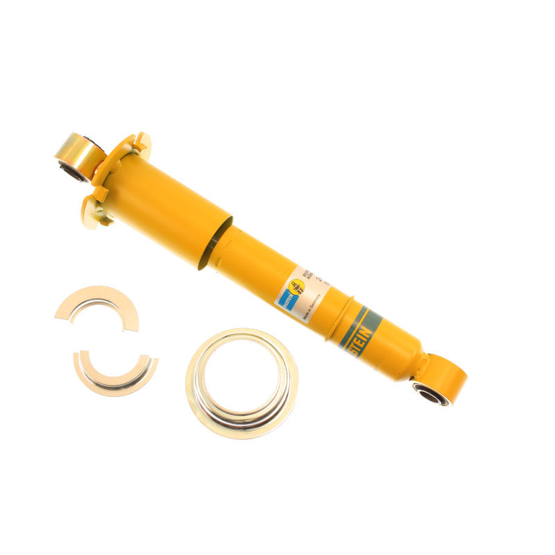 Yellow Bilstein B6 Performance 36mm monotube rear shock absorber for Jaguar XJ and XJS models.