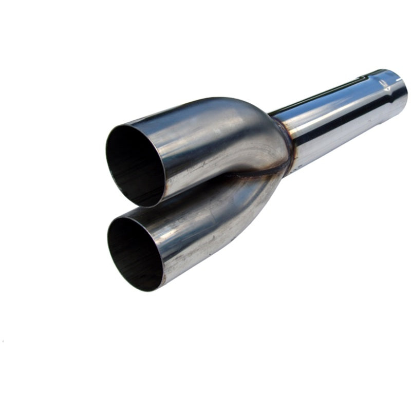 MBRP T409 stainless steel dual muffler delete pipe with 4-inch inlet and outlet for diesel exhaust systems