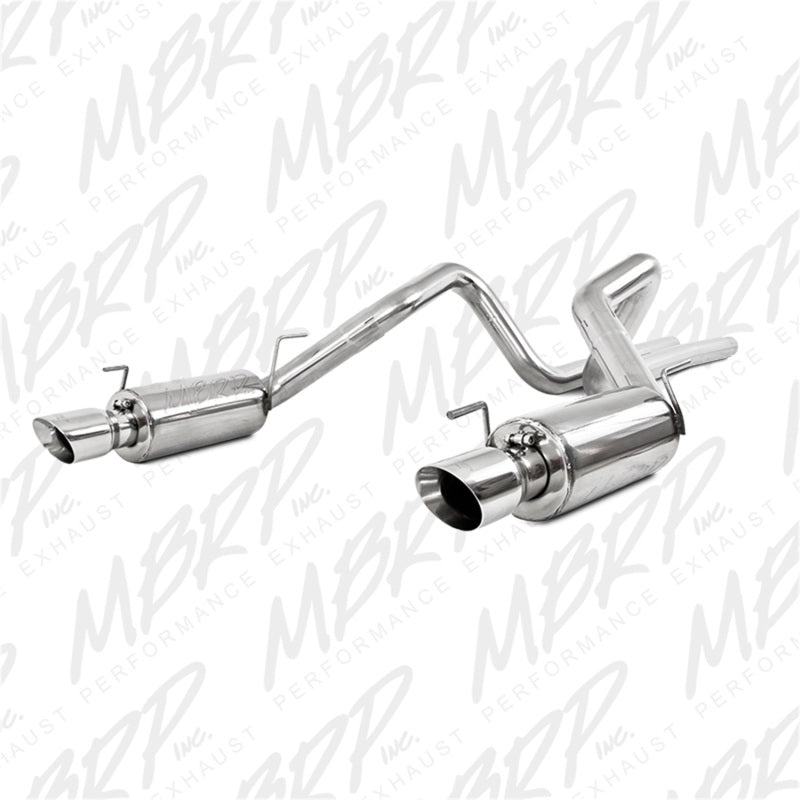 MBRP Armor Plus Series T409 stainless steel dual split rear exhaust system with 4-inch tips