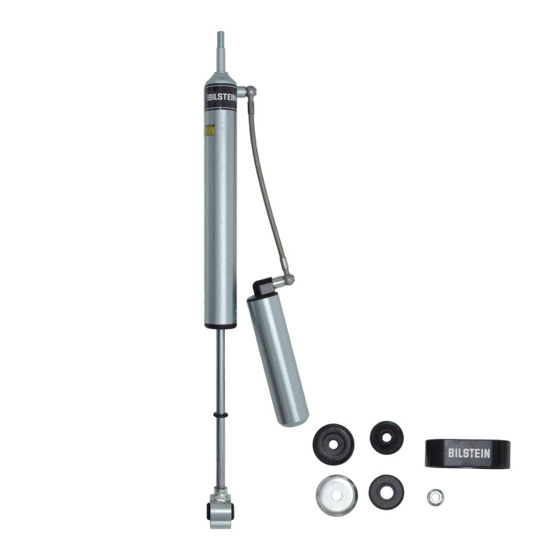Bilstein B8 5160 series front remote reservoir shock with braided hose and billet mounting bracket