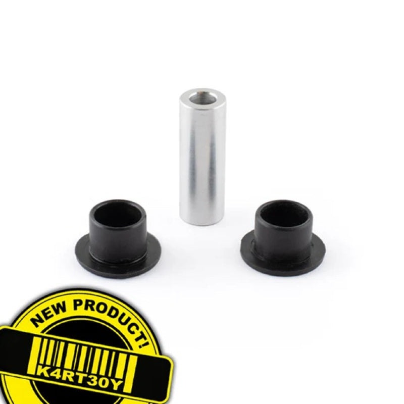 Kartboy Long Shifter Pivot Bushing Kit featuring two high-durometer bushings and a center sleeve.