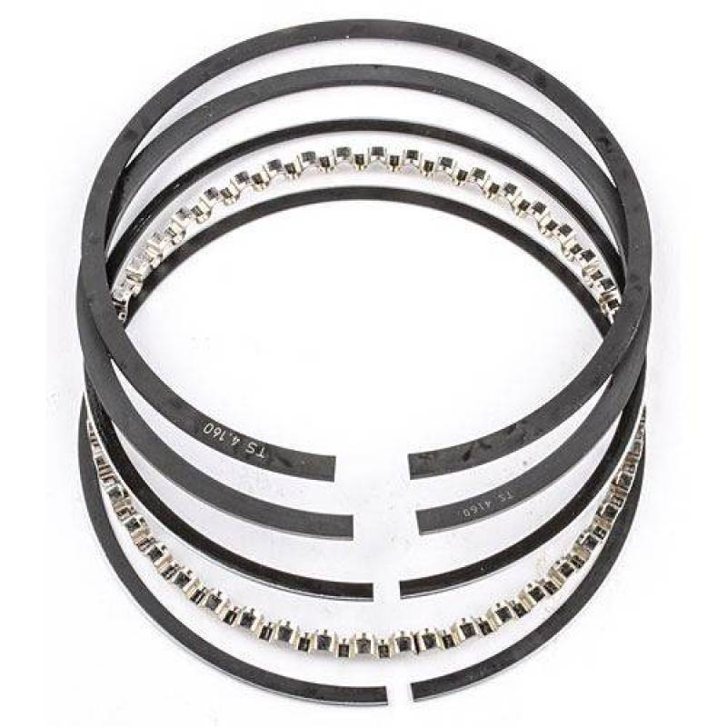 Set of six Mahle OE pistons with pre-mounted rings, wrist pins, and clips for Dodge Ram 6.7L Cummins diesel engines