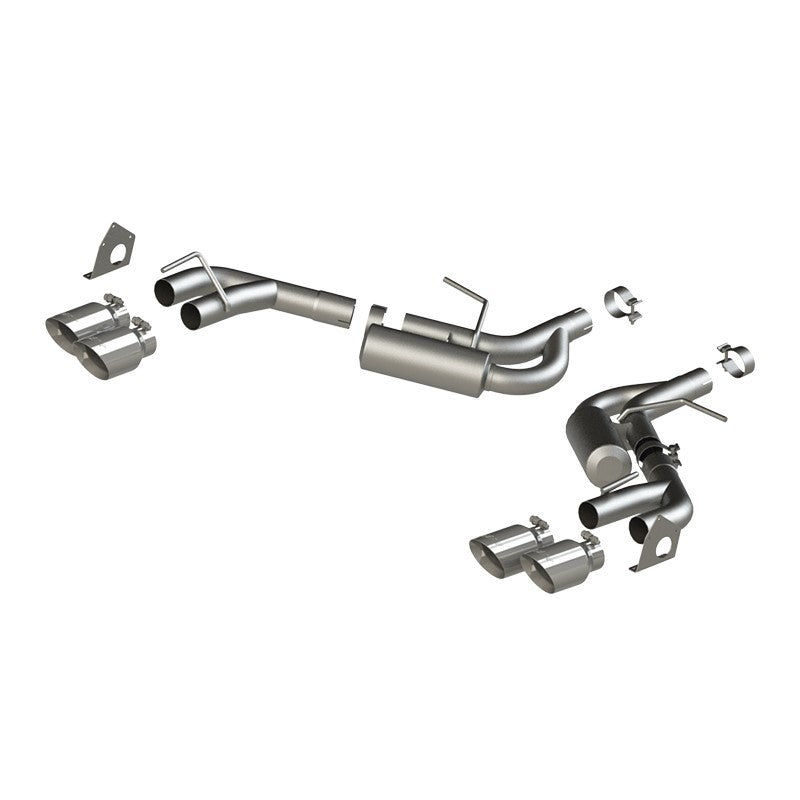 MBRP Armor Lite 2.5-inch aluminized steel axle-back exhaust with quad 4-inch tips for 2016-2024 Camaro V6