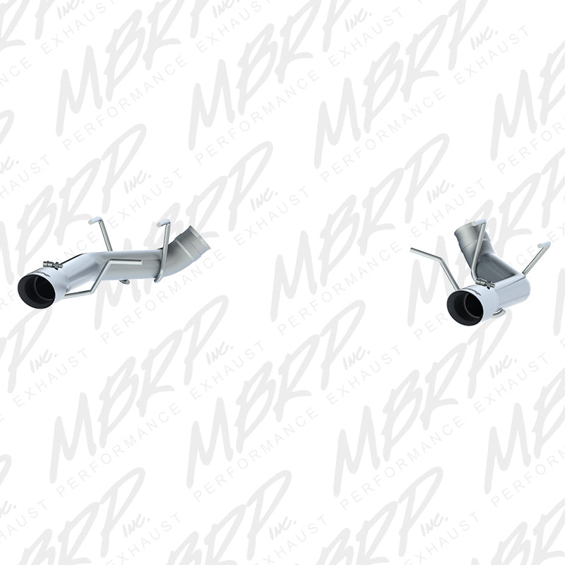 MBRP Armor Pro 3 inch T304 stainless steel dual axle back muffler delete pipes for 2005-2014 Ford Mustang GT.