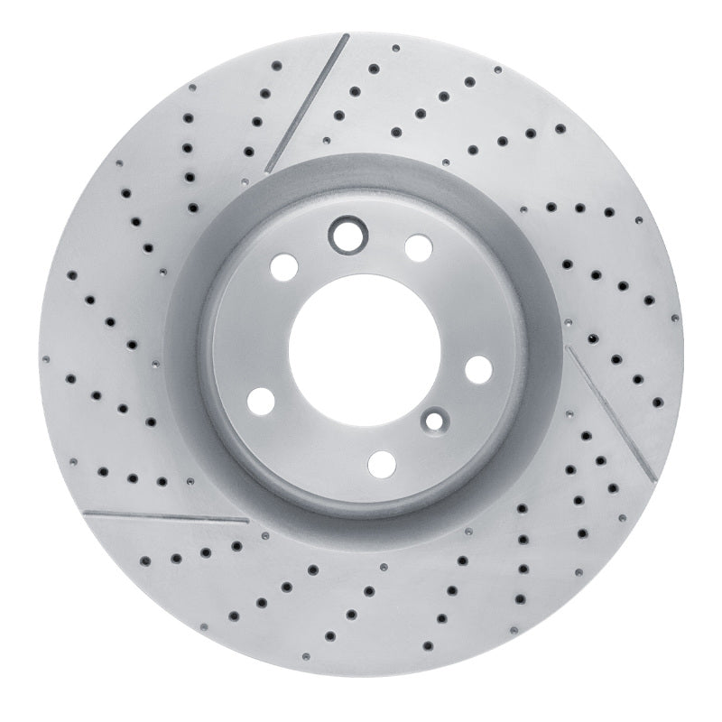 DFC 630-63147 drilled and slotted front brake rotor for Mercedes-Benz G63 and G65 AMG