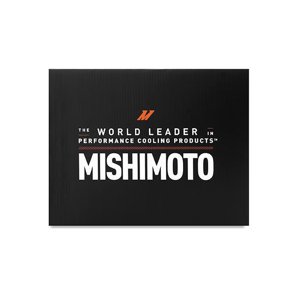 Mishimoto silver 25-row stacked-plate oil cooler with stainless steel braided lines and brackets for 2004-2006 Pontiac GTO
