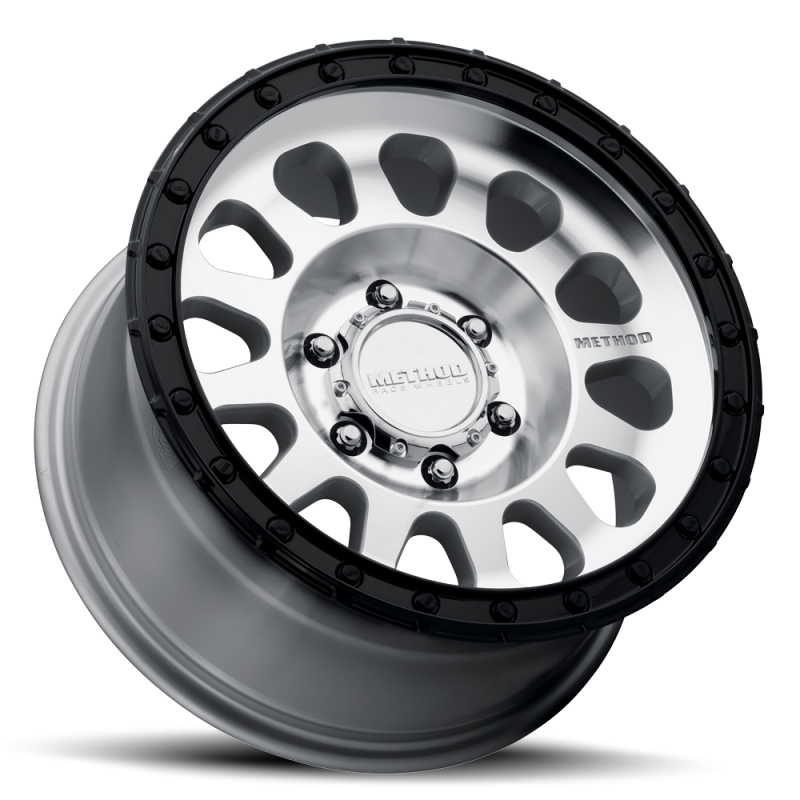 Method Race Wheels MR315 17x8.5 0mm Offset 8x6.5 130.81mm CB Machined Wheel - Gloss Black Lip