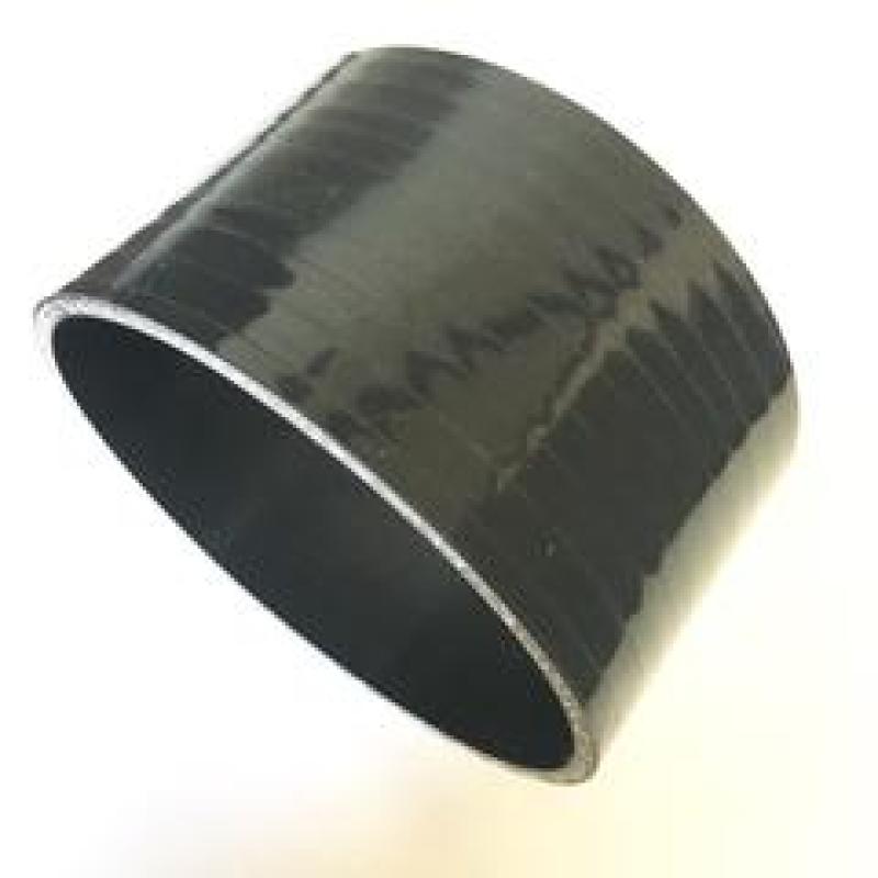 Ticon Industries 5.0-inch 4-ply black straight silicone coupler