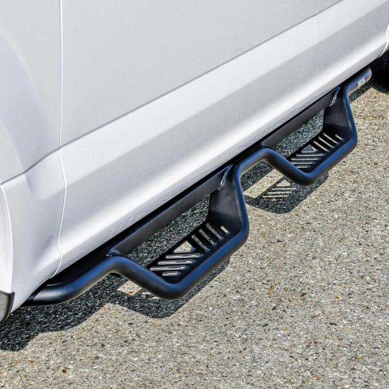 Westin Outlaw Drop Nerf Step Bars - Textured Black - Fits Ford F-150, F-250, and F-350 2015-2026 (SuperCab)