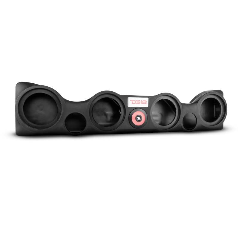 DS18 TJ-SBAR/BK black overhead soundbar enclosure with cutouts for six speakers for 1997-2006 Jeep TJ