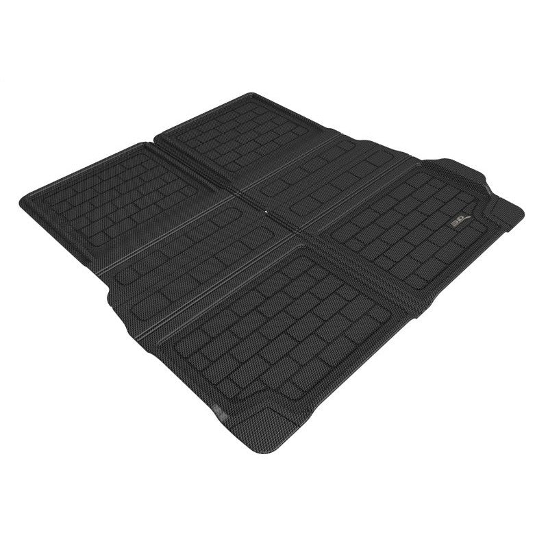 Black 3D MAXpider Kagu Series Cross Fold cargo liner with carbon fiber texture for 2019-2025 BMW X7 G07