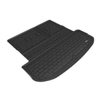 Black 3D MAXpider Kagu Series cross-fold cargo liner for 2020-2025 Hyundai Palisade behind the second row.