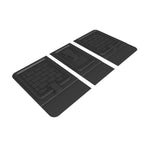 Black 3D MAXpider Kagu 2nd row seatback protector cargo liner for 2020-2025 Tesla Model Y.
