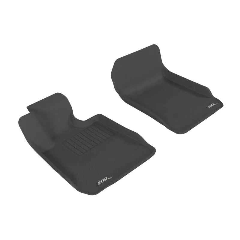 3D MAXpider Kagu Series black custom-fit 1st row floor mats for 2006-2013 BMW 3 Series.