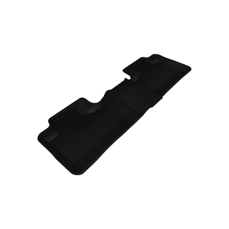 3D MAXpider Kagu Series black 2nd row floor mats with carbon fiber texture and MAXpider anti-skid backing.