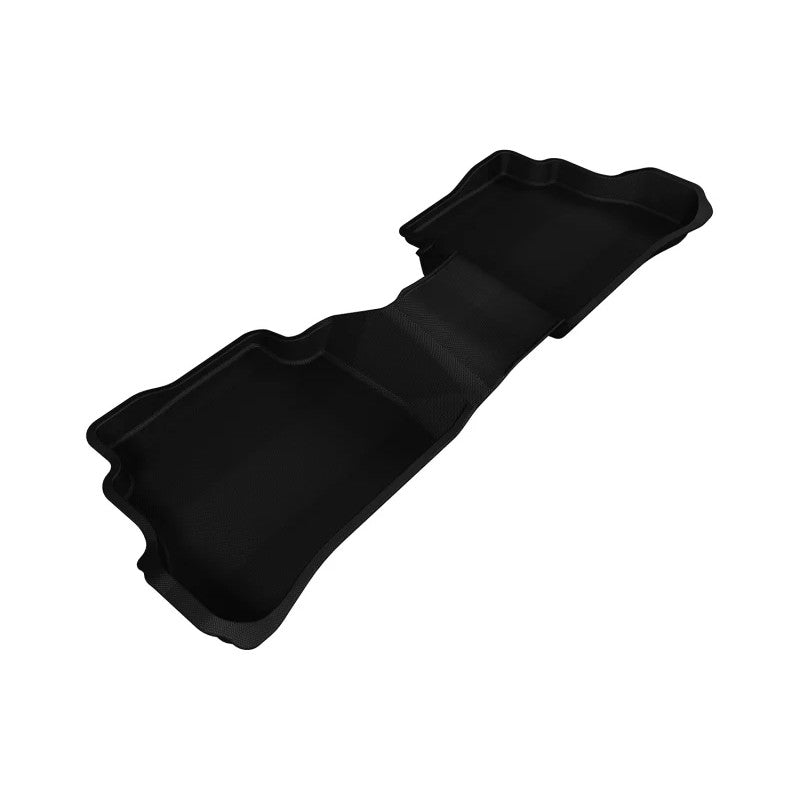 Black 3D MAXpider Kagu Series 2nd row floor mats with carbon fiber texture for 2013-2016 Mazda CX-5.