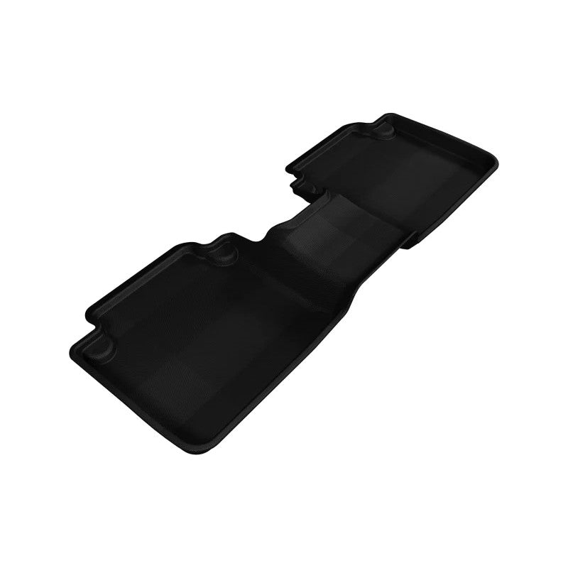 Black 3D MAXpider Kagu Series 2nd row floor mats with carbon fiber texture for 2013-2017 Honda Accord Sedan