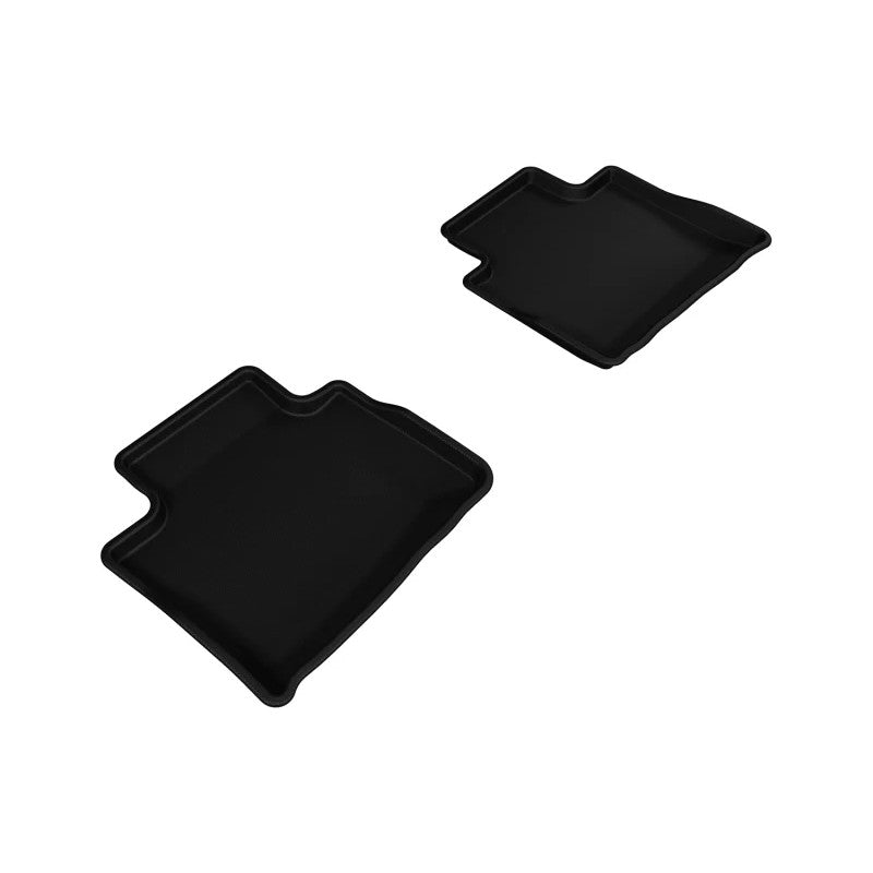 3D MAXpider Kagu Series black 2nd row floor mats with carbon fiber texture for 2014-2017 Chevrolet SS
