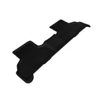 3D MAXpider Kagu Series black 2nd row floor mats with carbon fiber texture for 2014-2019 BMW X5 and X6.